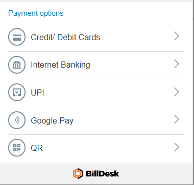 Payment options